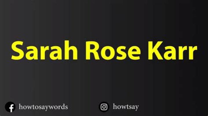 Sarah Rose Karr Today: A Journey Through Life and Career